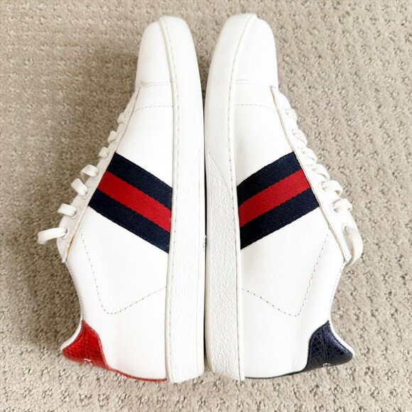 Gucci Ace Sneaker Snake Embroidered Authentic Size 8 - Picture 5 of 9